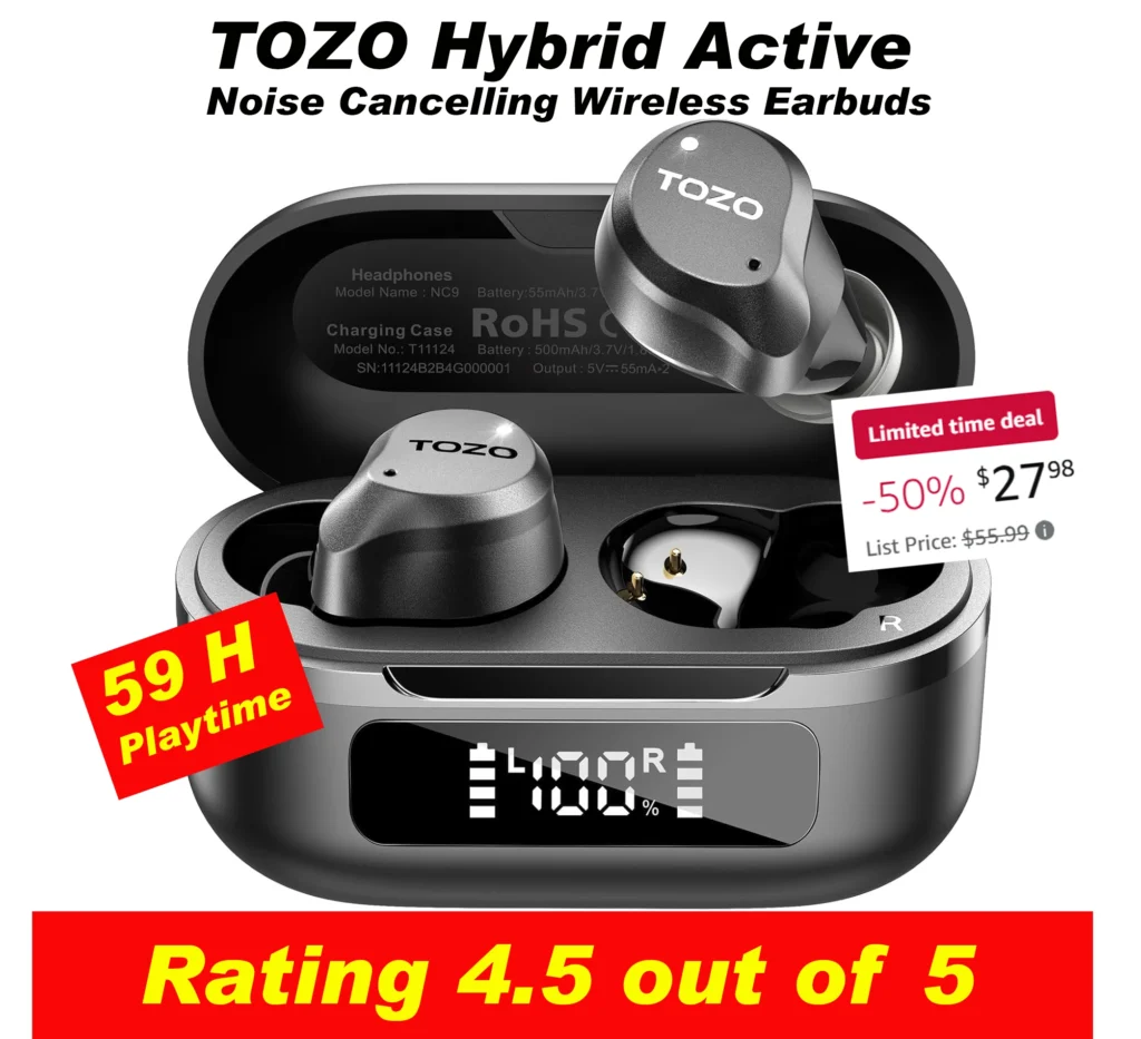 TOZO NC9 Earbuds